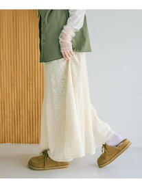 【SALE／50%OFF】2SETレースロングスカート niko and ... ニコアンド スカート ロング・マキシスカート イエロー グレー ホワイト【RBA_E】[Rakuten Fashion]