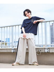 トロットワイドイージーパンツ niko and ... ニコアンド パンツ その他のパンツ ホワイト イエロー ブラック カーキグリーン【送料無料】[Rakuten Fashion]