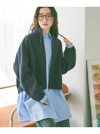 【SALE／40%OFF】ボンディングWジップブルゾン niko and ... ニコアンド ジャケット・アウター ブルゾン・ジャンパー ネイビー ホワイト グレー【RBA_E】【送料無料】[Rakuten Fashion]
