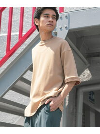 【SALE／50%OFF】ジャカードリブプルオーバー niko and ... ニコアンド トップス カットソー・Tシャツ ベージュ グレー グリーン【RBA_E】[Rakuten Fashion]