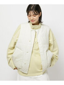 【SALE／50%OFF】スクエアキルティングベスト niko and ... ニコアンド ジャケット・アウター その他のジャケット・アウター ホワイト グレー【RBA_E】【送料無料】[Rakuten Fashion]