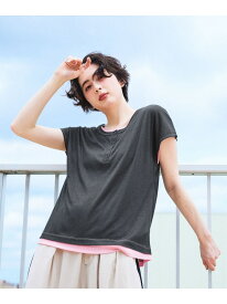ヘンリーレイヤードフレンチプルオーバー niko and ... ニコアンド トップス カットソー・Tシャツ ベージュ ブラック グレー[Rakuten Fashion]