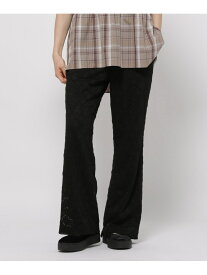 ストレッチ柔らかレースパンツ niko and ... ニコアンド パンツ その他のパンツ ブラック ホワイト【送料無料】[Rakuten Fashion]