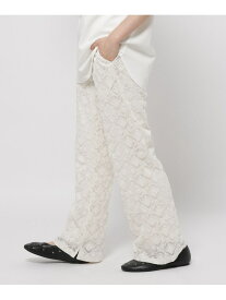 【SALE／70%OFF】ストレッチ柔らかレースパンツ niko and ... ニコアンド パンツ その他のパンツ ブラック ホワイト【RBA_E】[Rakuten Fashion]