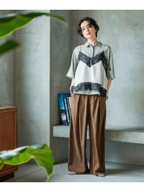 2WAYエアリーワイドパンツ niko and ... ニコアンド パンツ その他のパンツ グレー ブラウン ブラック【送料無料】[Rakuten Fashion]