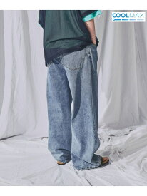 LIGHT WIDE 5POCKET DENIM [niko and ...JEANS] niko and ... ニコアンド パンツ ジーンズ・デニムパンツ ブルー【送料無料】[Rakuten Fashion]