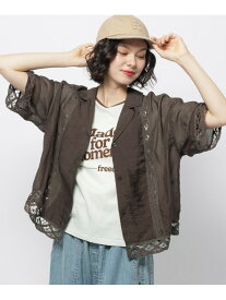 【SALE／20%OFF】バテンレースクラフトシャツ niko and ... ニコアンド トップス シャツ・ブラウス ホワイト ブラウン【RBA_E】【送料無料】[Rakuten Fashion]