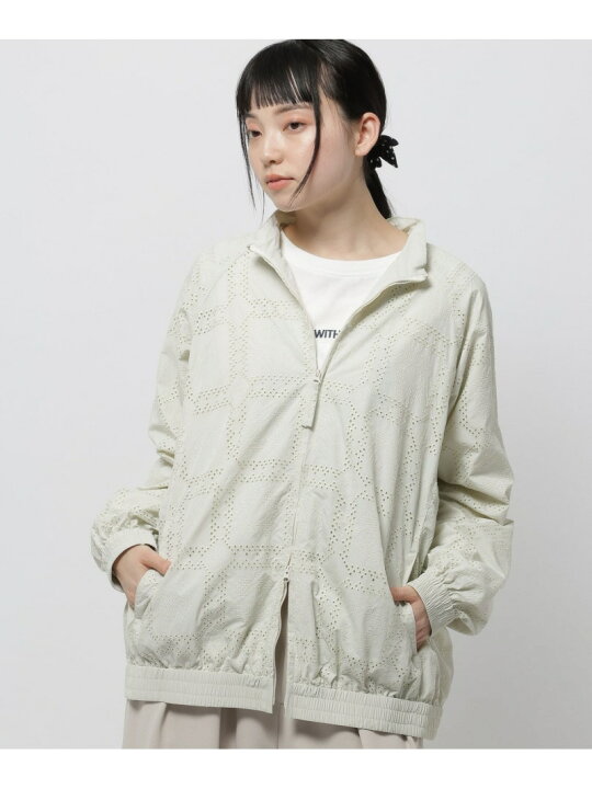 楽天市場】【SALE／50%OFF】ナイロン刺繍レースブルゾン niko and 