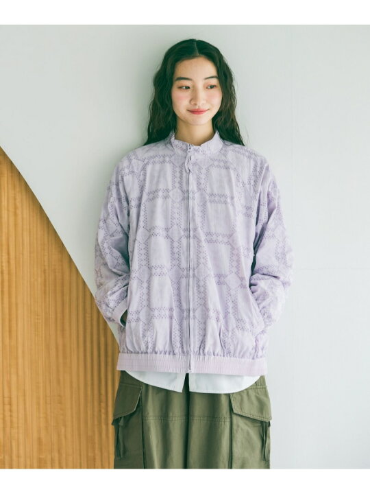 楽天市場】【SALE／50%OFF】ナイロン刺繍レースブルゾン niko and 