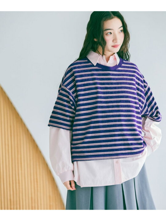 楽天市場】【SALE／50%OFF】袖リブステッチデニムシャツ niko and 