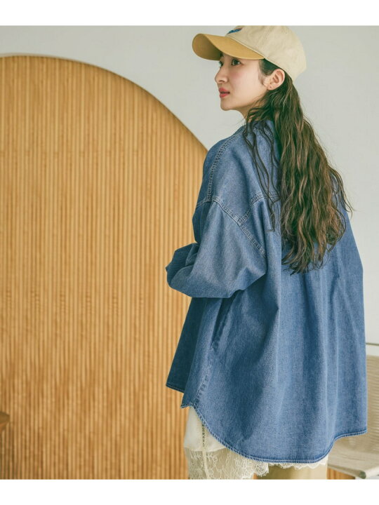 楽天市場】【SALE／50%OFF】袖リブステッチデニムシャツ niko and 
