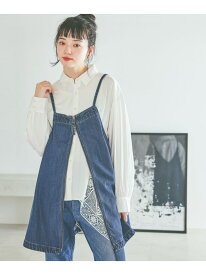 [NKJ 2026SS] 2WAYZIPデニムドレス niko and ... ニコアンド トップス ベスト・ジレ ブルー【送料無料】[Rakuten Fashion]