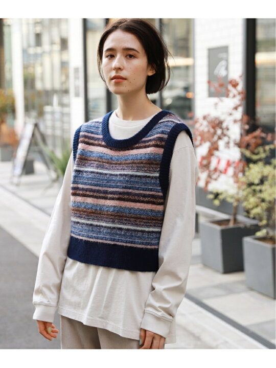 楽天市場】【SALE／50%OFF】(W)2WAYショートニットベスト niko and 