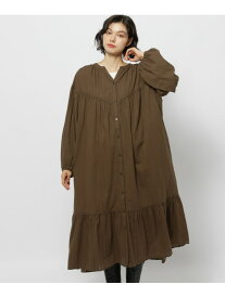 カラミストライプワンピース niko and ... ニコアンド ワンピース・ドレス ワンピース ベージュ ブラウン ブラック【送料無料】[Rakuten Fashion]