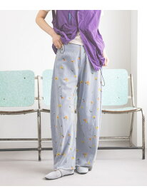 【SALE／40%OFF】セルフカットカーブパンツ niko and ... ニコアンド パンツ ジーンズ・デニムパンツ ブルー グレー【RBA_E】[Rakuten Fashion]