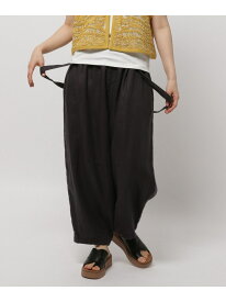 【SALE／40%OFF】FINEリネンツイルパンツ niko and ... ニコアンド パンツ その他のパンツ ブラウン ブラック ホワイト【RBA_E】【送料無料】[Rakuten Fashion]