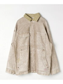 【SALE／50%OFF】フロッキーアソートワークジャケット niko and ... ニコアンド ジャケット・アウター デニムジャケット ベージュ ブラック ブラウン【RBA_E】【送料無料】[Rakuten Fashion]