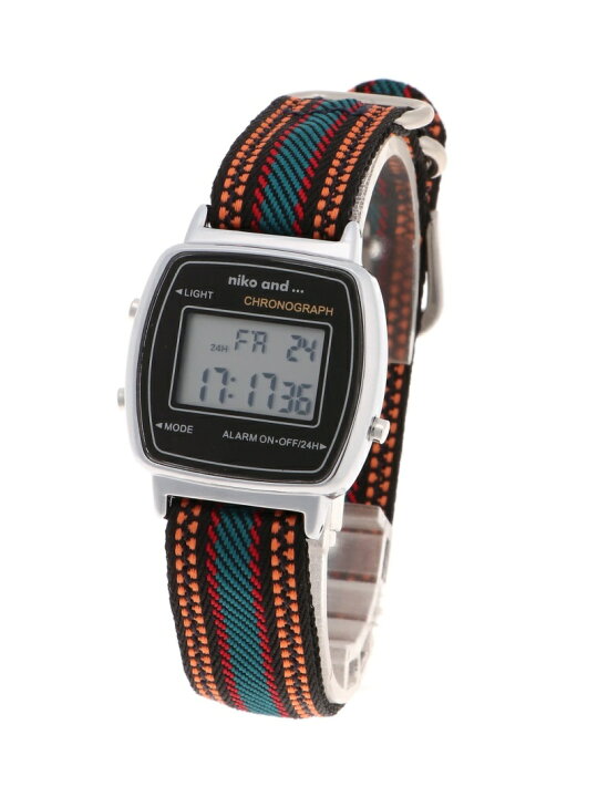 新作モデル 新品 ニコアンド 腕時計 デジタル ブラック