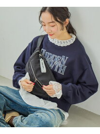 オリジナルテープロゴボディバッグ niko and ... ニコアンド バッグ ショルダーバッグ グレー ブラック【送料無料】[Rakuten Fashion]