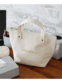 オリジナルニコロゴ刺繍保冷バッグ niko and ... ニコアンド 食器・調理器具・キッチン用品 弁当箱・ランチボックス ブラック ホワイト[Rakuten Fashion]