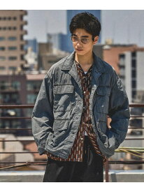 【SALE／50%OFF】ナイロンオーバーダイジャケット niko and ... ニコアンド ジャケット・アウター ミリタリージャケット グレー グリーン【RBA_E】【送料無料】[Rakuten Fashion]