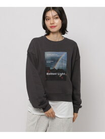 アソートグラフィックプルオーバー niko and ... ニコアンド トップス スウェット・トレーナー ネイビー グレー ホワイト[Rakuten Fashion]