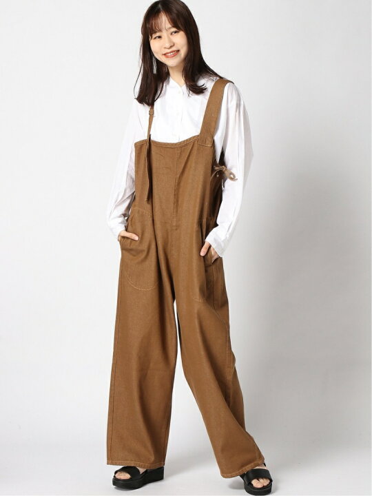 楽天市場 Sale 50 Off W アシメショルダーサロペpt Niko And ニコアンド パンツ ジーンズ サロペット オールインワン ブラウン ブルー Rba E Rakuten Fashion Niko And ニコアンド