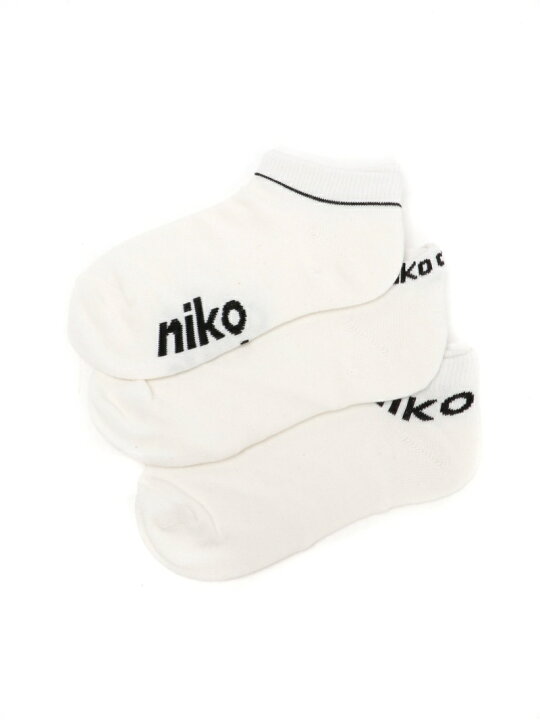 楽天市場 W Orスニーカー3setソックス Niko And ニコアンド ファッショングッズ ソックス 靴下 ブラック ホワイト Rakuten Fashion Niko And ニコアンド