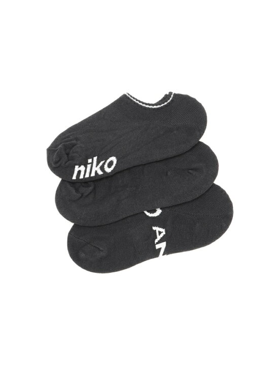 楽天市場 W Orスニーカー3stロウソックス Niko And ニコアンド ファッショングッズ ソックス 靴下 ブラック ホワイト Rakuten Fashion Niko And ニコアンド