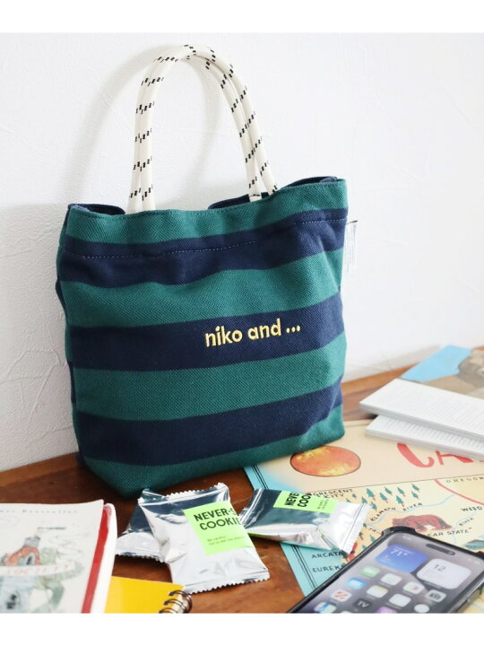 楽天市場】【SALE／20%OFF】オリジナルニコロゴボーダートートバッグ/M 