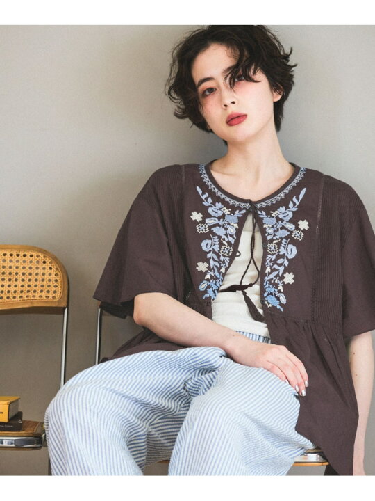 楽天市場】【SALE／30%OFF】インド刺繍フレアブラウス niko and 