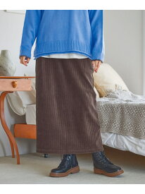 【SALE／20%OFF】ストレッチカットコールスカート niko and ... ニコアンド スカート ロング・マキシスカート ブラック ネイビー ブラウン【RBA_E】【送料無料】[Rakuten Fashion]