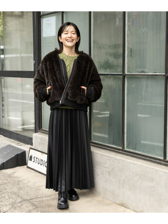 楽天市場】【SALE／30%OFF】フサフサファーブルゾン niko and 