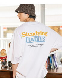USACOTTONプリントTEE niko and ... ニコアンド トップス カットソー・Tシャツ ホワイト グレー[Rakuten Fashion]