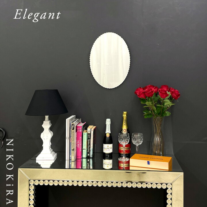 楽天市場 鏡 壁掛け 丸 おしゃれ ウォールミラー 鏡 ミラー 壁掛けミラー 壁掛鏡 トイレ メイク鏡 化粧鏡 かがみ 北欧風 玄関 リビング 寝室 インテリア 洗面 シンプル モダン 上品 エレガント ノンフレーム 円 円型 オーバル 楕円 鏡専門店 Niko Kira