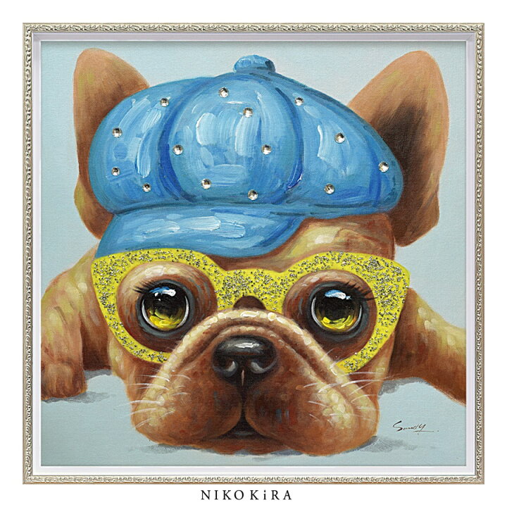 楽天市場 絵画 油絵 おしゃれ アート モダン かわいい 絵 犬 ドッグ ワンコ 愛犬 いぬ イヌ カラフル オイル ペイント アート テリードッグ M 63cm アート パネル リビング トイレ 玄関 プレゼント 縁起 開運 送料無料 鏡専門店 Niko