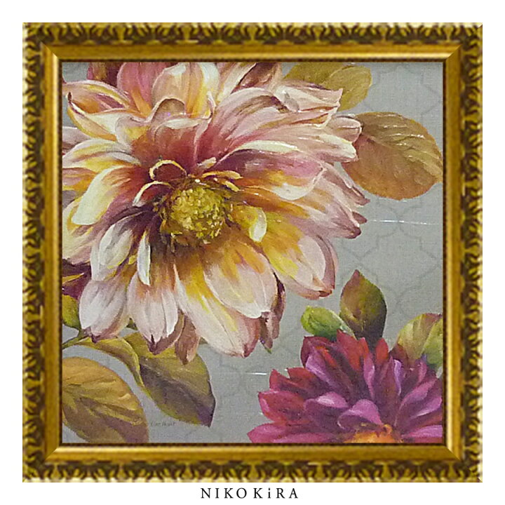 楽天市場 おしゃれ 花 アート はな 花束 モダン 植物 絵画 かわいい 絵 花 はな カラフル 油絵 おしゃれ リサ オーディット クラシカリー ビューティフル3 幅54 5cm 高さ54 5cm アート パネル リビング トイレ 玄関 送料無料 鏡専門店 Niko