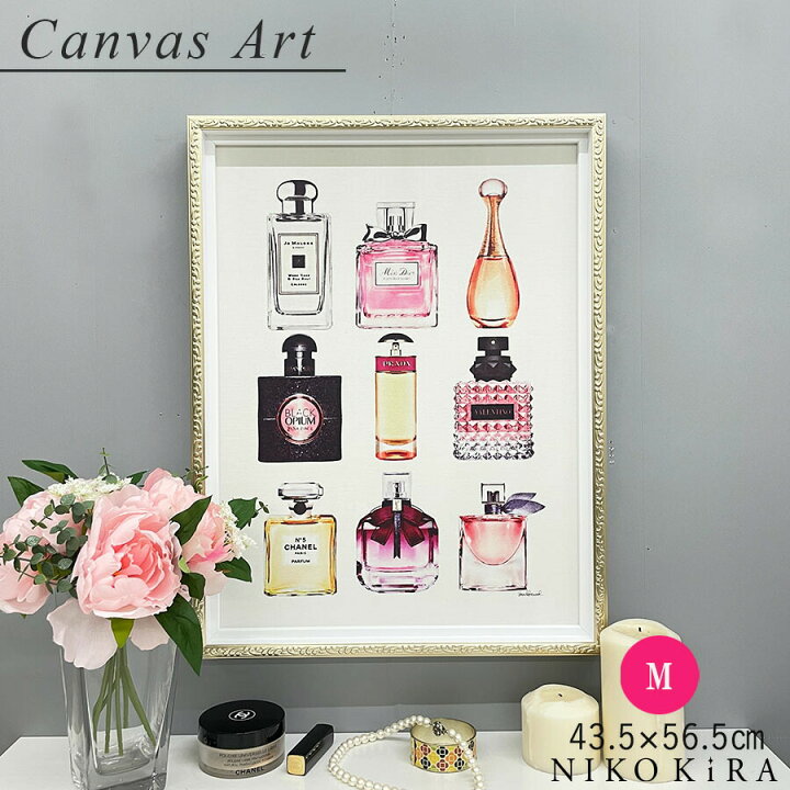 楽天市場 アートパネル アートポスター ブランド おしゃれシャネル Chanel ピンク フレグランス ブティック 香水 マークジェイコブス プラダ 絵 絵画 額入り モダン 玄関 トイレ キャンバス M 43 5cm 56 5cm A3 フレーム付き かわいい 可愛い 開運 運気が上がる絵 鏡