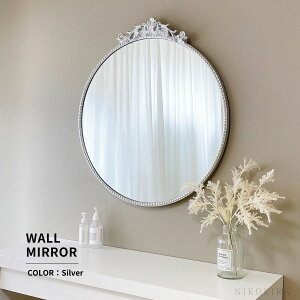 【7%OFFクーポン☆30日23:59迄】鏡 壁掛けミラー アンティーク ウォールミラー ドレッサー 壁掛け 化粧鏡 メイクミラー 玄関 リビング 洗面鏡 洗面台 壁掛け鏡 トイレ 洗面ミラー おしゃれ 78cm 8