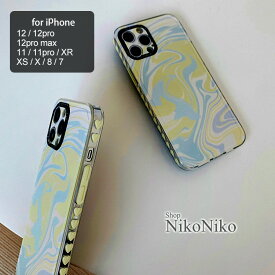 【全品送料無料！】 マーブル柄 スマホケース ma 【即納】 小物 スマホカバー アイフォンケース iPhoneケース スマホ iPhone マーブル 水色 かわいい 人気 おしゃれ トレンド 韓国 レディース