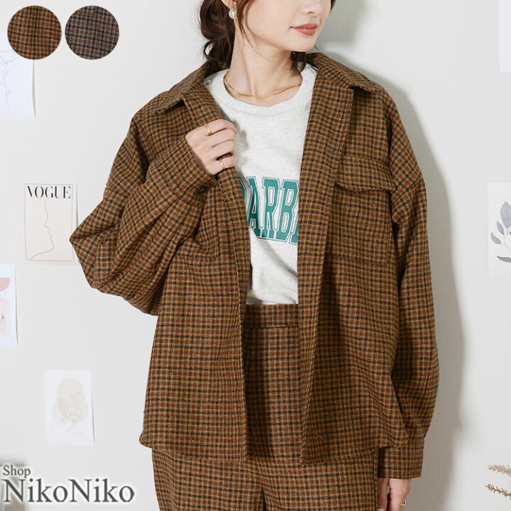 楽天市場 ガンクラブチェック ビックシャツ 即納 アウター ビックシルエット シャツ チェック ガンクラブチェック オーバーサイズ レディース 韓国 プチプラ 流行り トレンド 人気 おしゃれ かわいい おすすめ 秋 冬 ショップにこにこ
