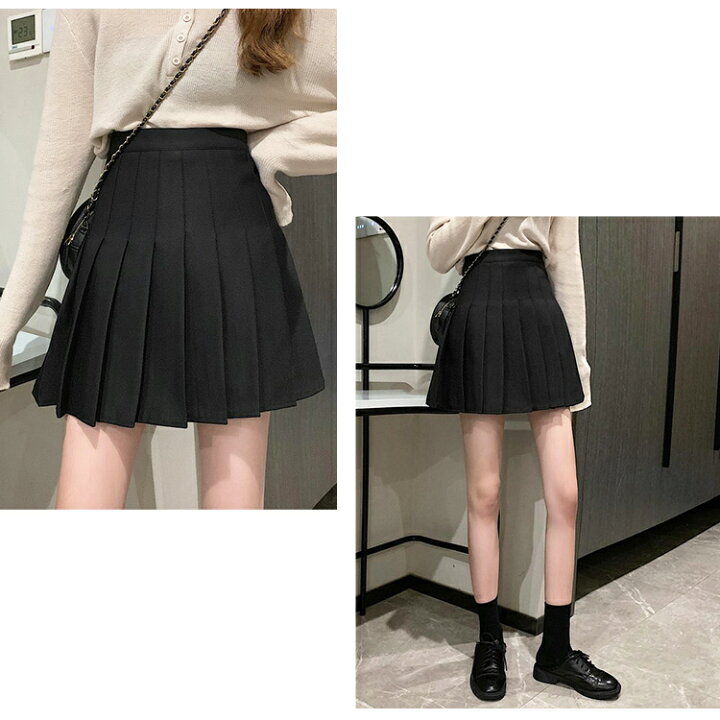 楽天市場 インパン付き プリーツミニスカート 即納 ボトムス スカート ミニスカート 黒 白 ブラック ホワイト レディース スクール 韓国ストリート 韓国 プチプラ 流行り トレンド 人気 おすすめ おしゃれ かわいい 大人女子 綺麗め シンプル カジュアル ショップ