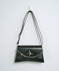 【全品送料無料！】ダイヤロゴ チェーン ショルダーバッグ【即納】ミニバッグ ホーボーバッグ 台形 シルバーロゴ フェイクレザー 韓国ストリート モノトーン Y2K Y3K レディース 韓国 Y2Kファッション 流行り トレンド かわいい