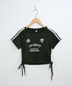 【クーポン利用で→2,155円】ショート丈 袖ライン ゲームTシャツ ma 【即納】 韓国カジュアル 海外ガール トップス 半袖 チビT ミニ丈 クロップド丈 へそ出し ユニフォーム風 ゲームシャツ レディース 韓国 Y2Kファッション 韓国ストリート 流行り トレンド かわいい