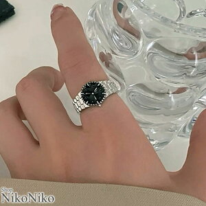ウォッチデザイン シルバーリング ma 【即納】アクセサリー アクセ ジュエリー 指輪 リング ウォッチリング 時計リング シルバー指輪 ギフト 男女兼用 ユニセックス レディース 韓国 Y2Kファ