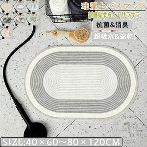 珪藻土バスマット40x60cm~ 80*120cm 大判 サイズ 珪藻土マット 風呂 バスマット 足ふきマット 速乾 珪藻土 キッチンマット 滑り止め 浴室 洗面所 吸水 速乾 抗菌 滑り止め 北欧 脱衣所 吸水マット