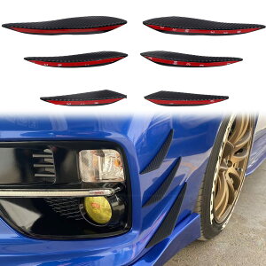 �J�i�[�h 6PCS /VM4 WRX VMG �t�����g �����H�[�O �ɓK�p�J�[�{���� �J�[�{�� ���b�v�X�|�C���[ �X�o�� WRX VAG/VAB�^ �X�|�C���[ 2014-2019 ���E�Z�b�g STI �T�C�h �}���` S4 �o���p�[
