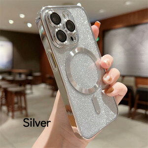 iPhone �S�[���h iphone�P�[�X Pro �N���A MagSafe�Ή� ���j�Z�b�N�X �V���o�[ ���� 14 �V���o�[ 16 12 �����Y max 15 ���C�����X�[�d�Ή� Plus �p�[�v�� 13 11 �L���L�� iphone17�P�[�X �P�[�X iPhone15�P�[�X