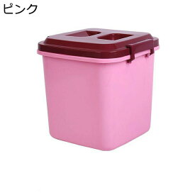 ペットフードストッカー ペットフード保存容器 ライスボックス 米桶 コ省スペース 小型 餌収納 食物缶 コンテナ 猫 犬 餌 食品 シリアル 米豆 防湿 防虫 貯蔵タンク ストッカー 収納容器