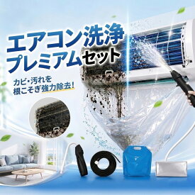【エアコン掃除セット！全機種対応】エアコン クリーニング エアコン掃除 洗浄カバー付き セルフクリーニング 掃除 グッズ ほこり カビ 除去 洗浄 内部洗浄 悪臭 対策 洗浄力抜群 増圧 高圧 スプレー 洗浄スプレー エアコンクリーニング セット 簡単取り付け 初心者 家庭用
